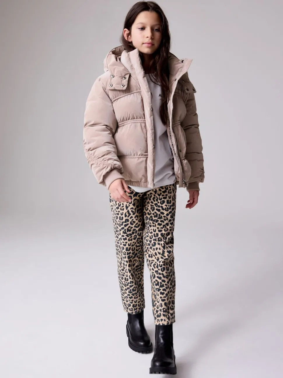smALLSAINTS Pink Ruched Short Padded Coat