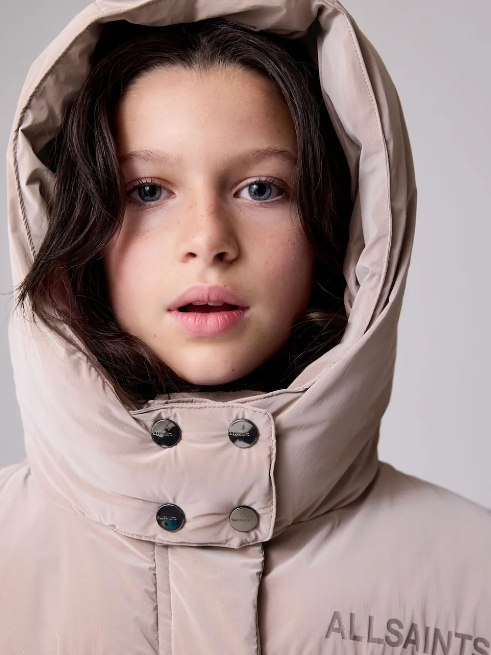 smALLSAINTS Pink Ruched Short Padded Coat