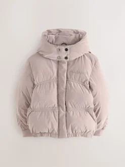smALLSAINTS Pink Ruched Short Padded Coat