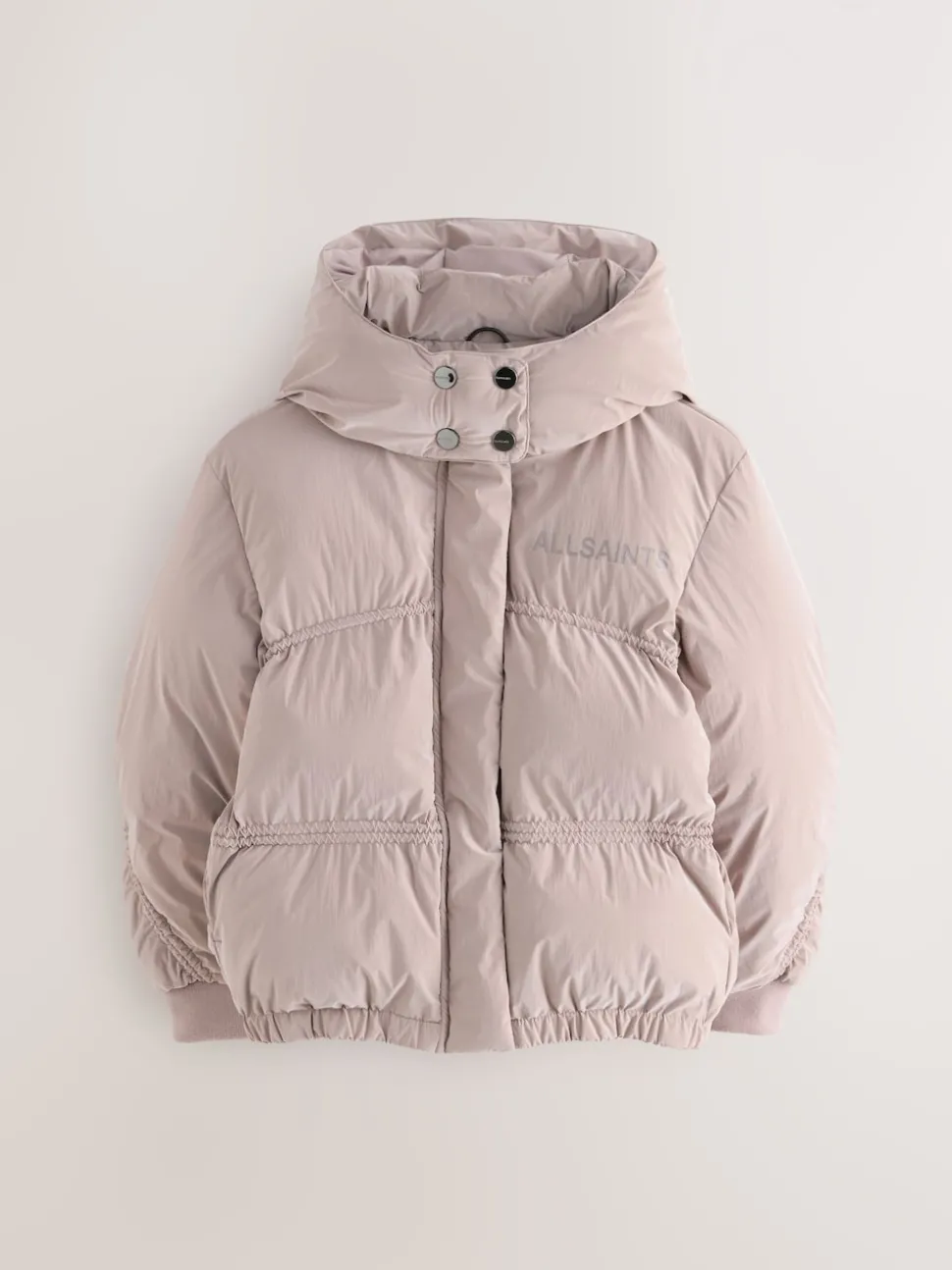 smALLSAINTS Pink Ruched Short Padded Coat