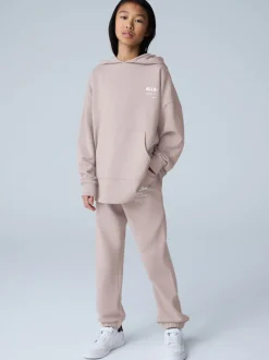 smALLSAINTS Pink Underground Oversized Hoodie and Joggers Set