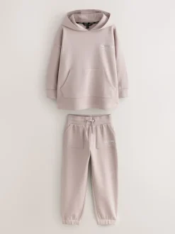 smALLSAINTS Pink Underground Oversized Hoodie and Joggers Set