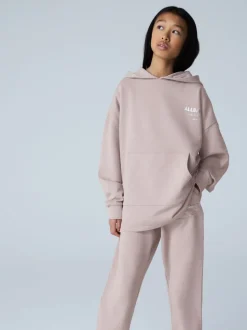 smALLSAINTS Pink Underground Oversized Hoodie and Joggers Set