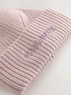 smALLSAINTS Pink Underground Logo Beanie and Gloves Set