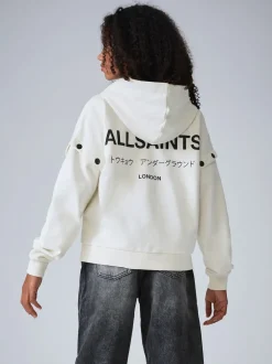 smALLSAINTS White Amphia Underground Zip Hoodie