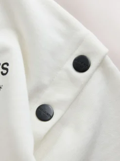 smALLSAINTS White Amphia Underground Zip Hoodie