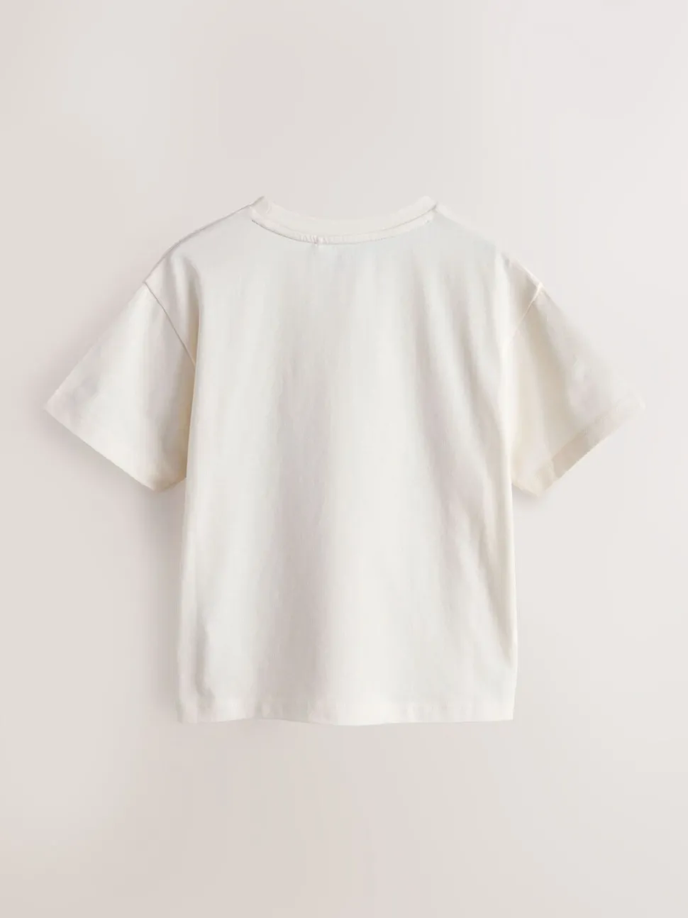 smALLSAINTS White/Guardian Graphic Oversized Crew Neck T-Shirt