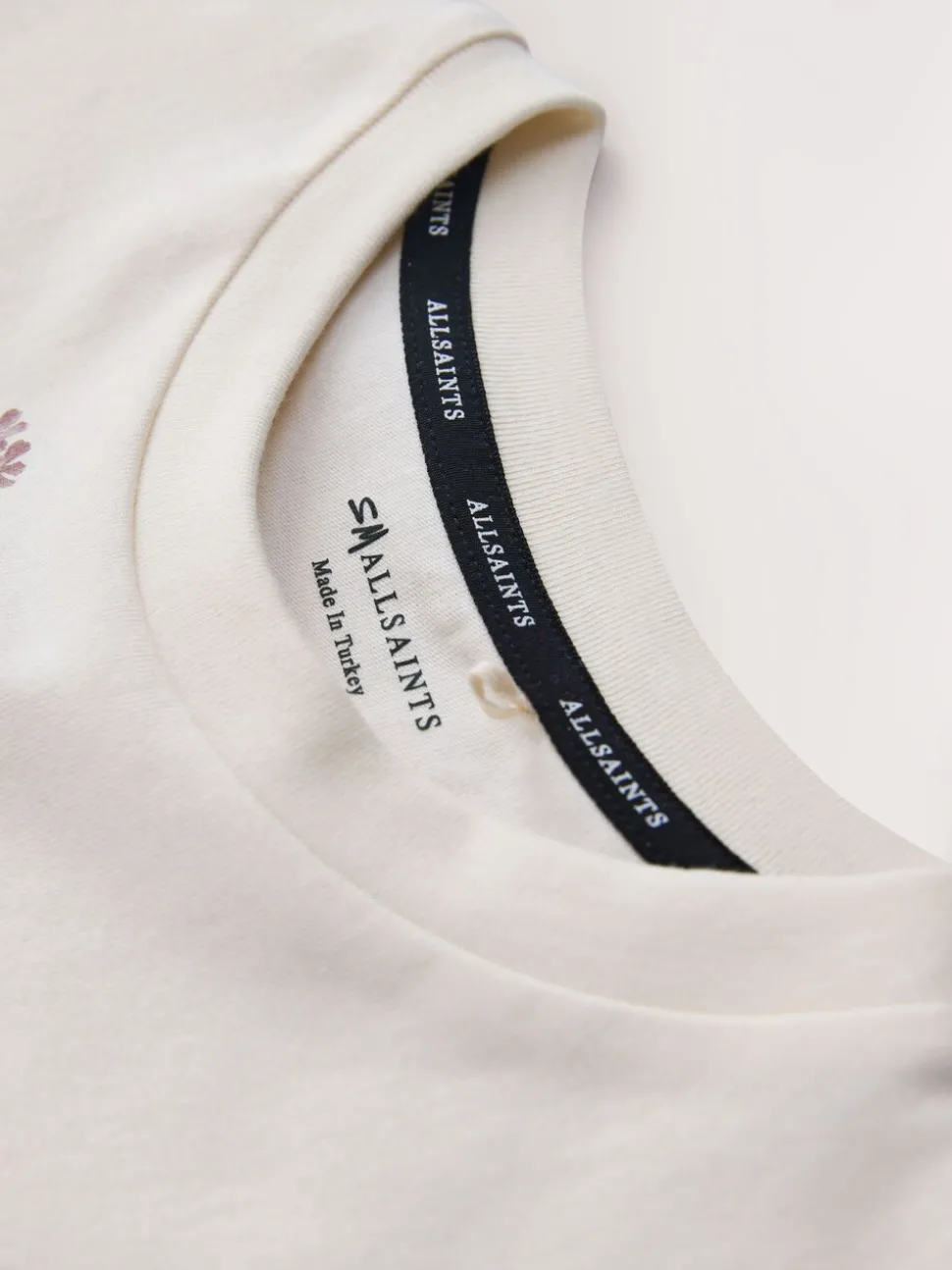 smALLSAINTS White/Guardian Graphic Oversized Crew Neck T-Shirt