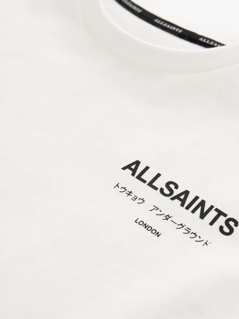 smALLSAINTS White Oversized Girls Underground Crew T-Shirt