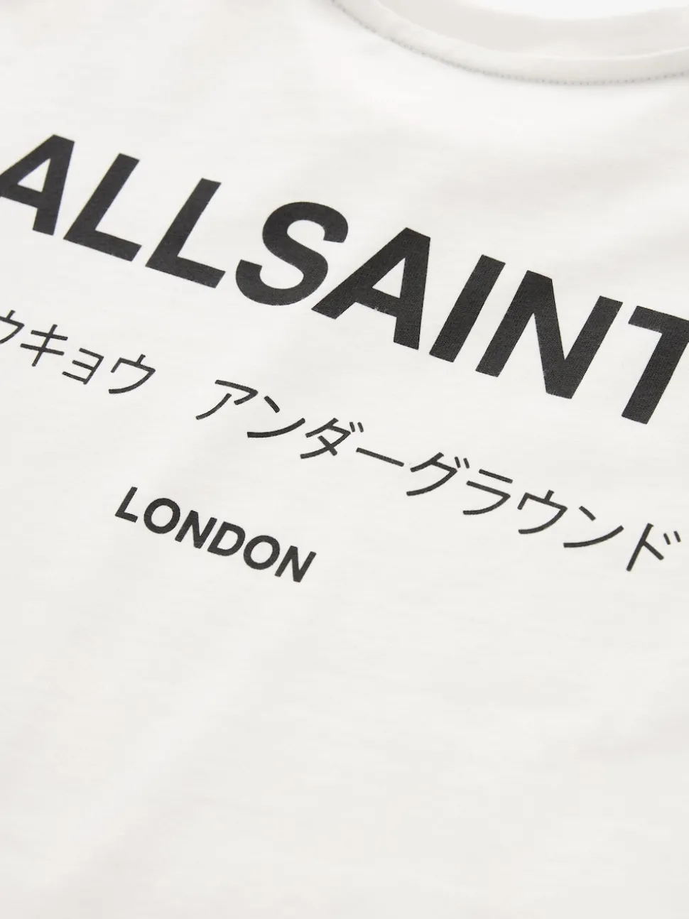 smALLSAINTS White Oversized Girls Underground Crew T-Shirt
