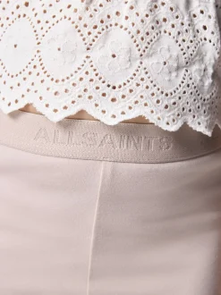smALLSAINTS White/Pink Amore Underground Broderie T-Shirt and Leggings Younger Set