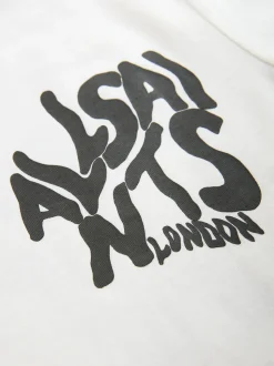 smALLSAINTS White/Snake Orlando Oversized T-Shirt and Cycling Shorts Set