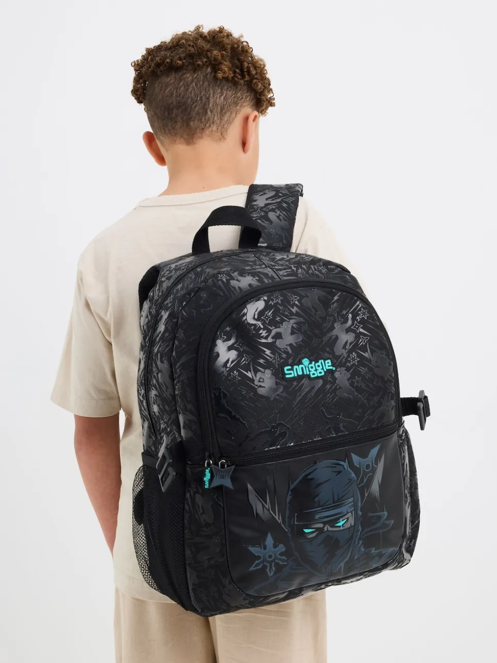 Smiggle Black All Stars Classic Attach Backpack