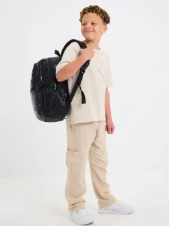 Smiggle Black All Stars Classic Attach Backpack
