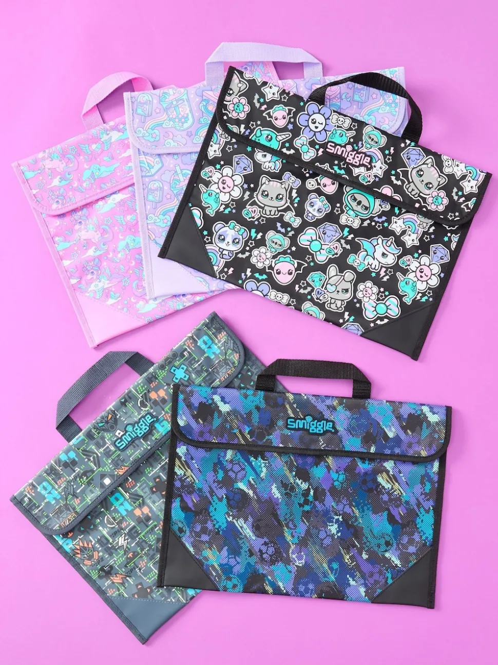 Smiggle Black Trailblazer Book Bag