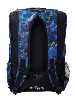 Smiggle Blue Trailblazer Foldover Attach Backpack