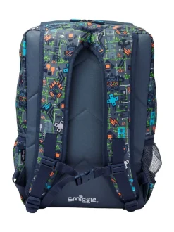 Smiggle Grey Trailblazer Foldover Attach Backpack