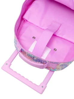 Smiggle Pink Care Bears Trolley Backpack With Light Up Wheels