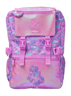 Smiggle Pink Trailblazer Foldover Attach Backpack
