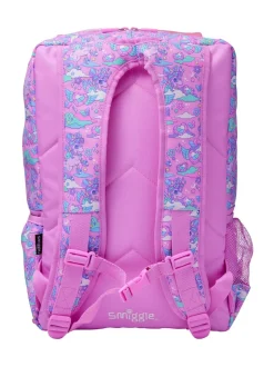 Smiggle Pink Trailblazer Foldover Attach Backpack
