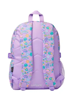 Smiggle Purple All Stars Classic Attach Backpack
