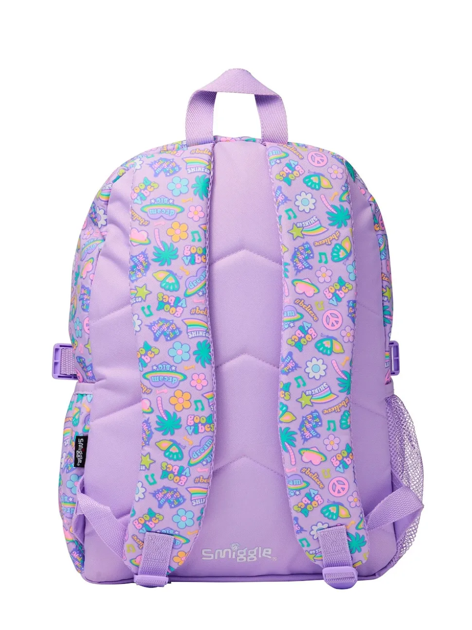 Smiggle Purple All Stars Classic Attach Backpack