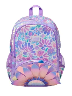 Smiggle Purple Bloom Classic Backpack