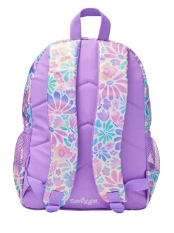 Smiggle Purple Bloom Classic Backpack