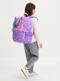 Smiggle Purple Eclipse Classic Attach Backpack