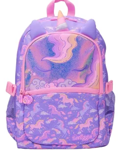 Smiggle Purple Eclipse Classic Attach Backpack