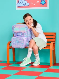 Smiggle Purple Trailblazer Foldover Attach Backpack