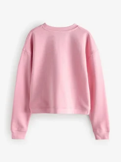 Society 8 Pink Matching Family Betty Bow Christmas Sweatshirt (5-14 yrs)