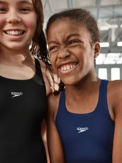 Speedo Black Endurance+ Medalist Swimsuit