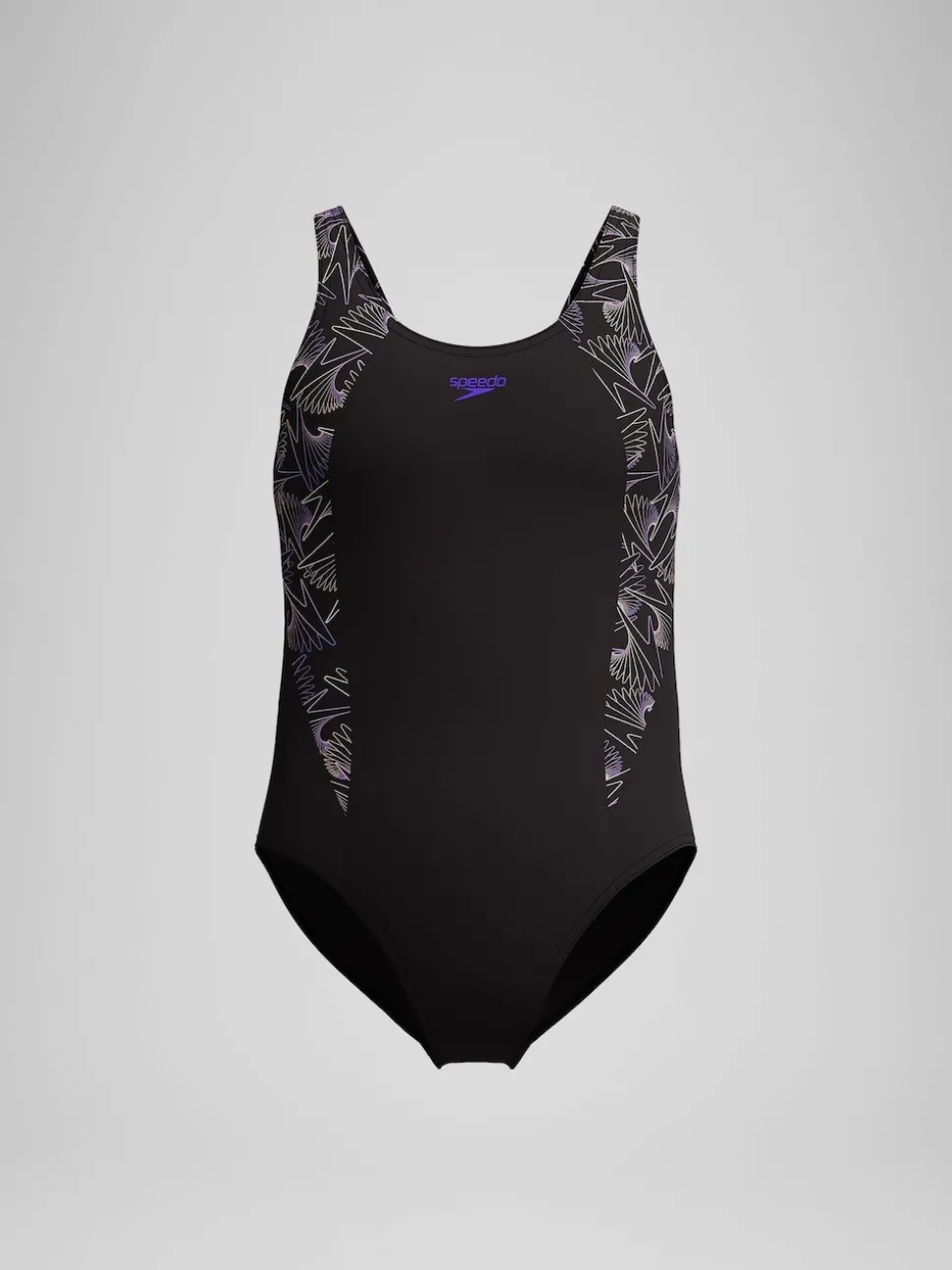 Speedo Black Hyperboom Splice Muscleback Swimsuit