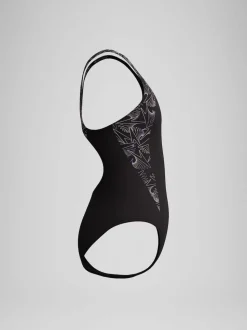 Speedo Black Hyperboom Splice Muscleback Swimsuit