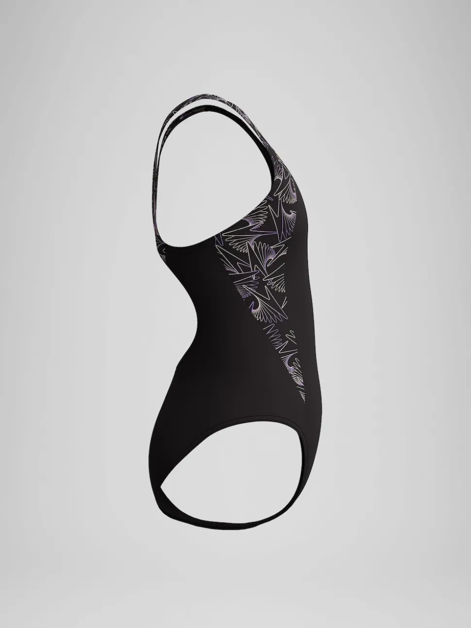 Speedo Black Hyperboom Splice Muscleback Swimsuit