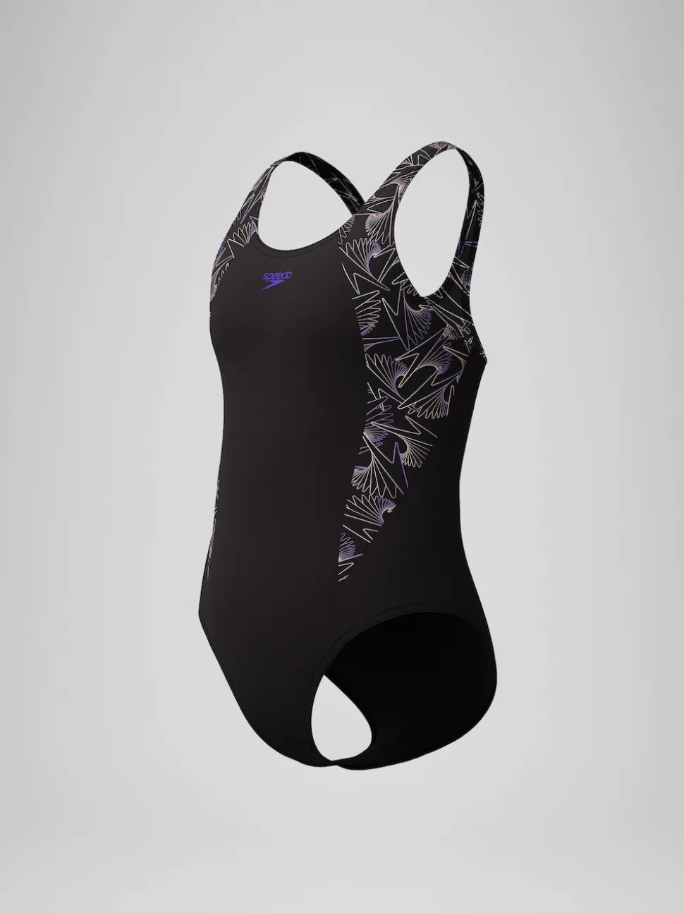 Speedo Black Hyperboom Splice Muscleback Swimsuit