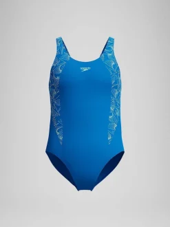 Speedo Blue Hyperboom Splice Muscleback Swimsuit