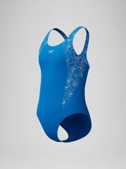 Speedo Blue Hyperboom Splice Muscleback Swimsuit