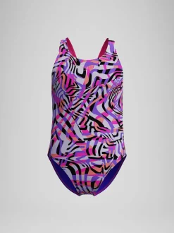 Speedo Pink Digital Printed Swimsuit