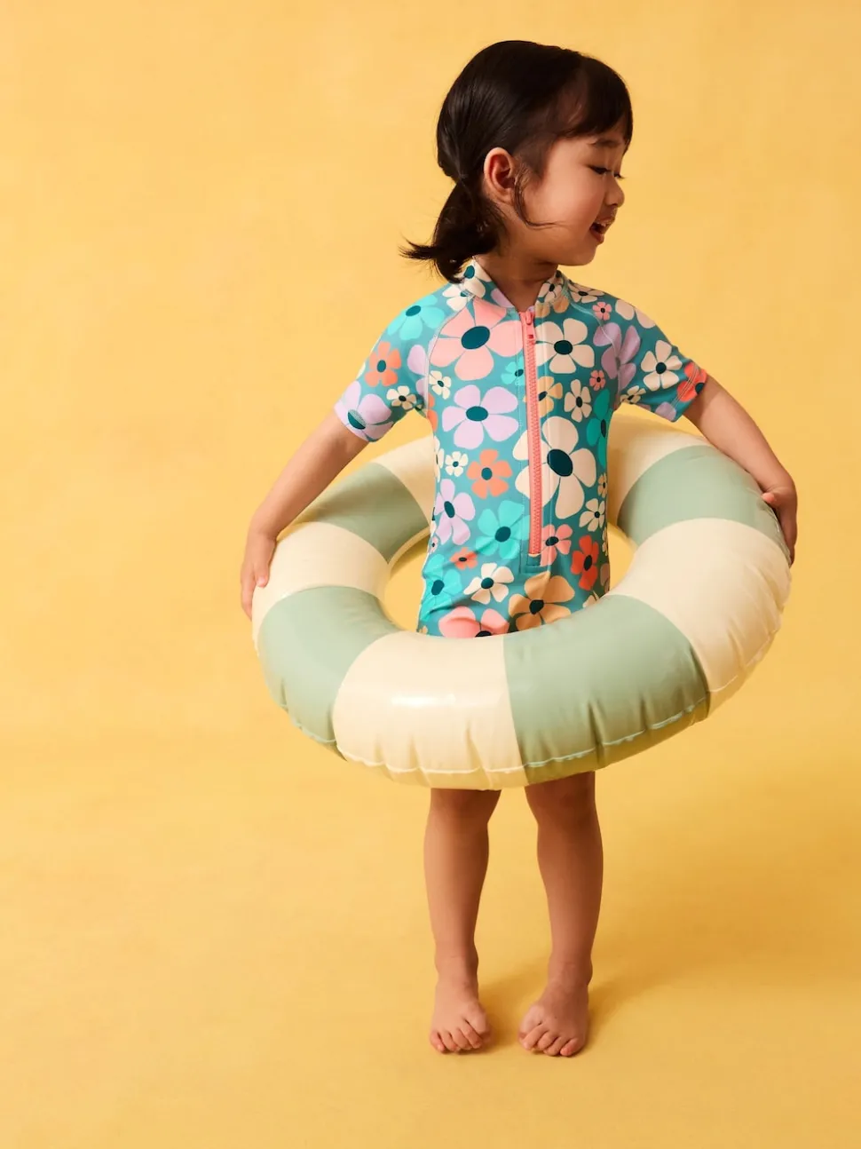 Stampy Floral Sunsafe Swimsuit (3mths-10yrs)
