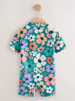 Stampy Floral Sunsafe Swimsuit (3mths-10yrs)