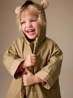 Stone Shower Resistant Hooded Trench Coat (3mths-7yrs)
