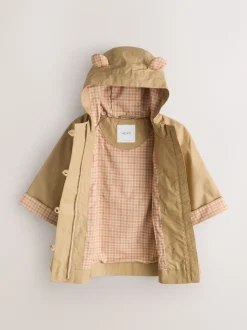 Stone Shower Resistant Hooded Trench Coat (3mths-7yrs)