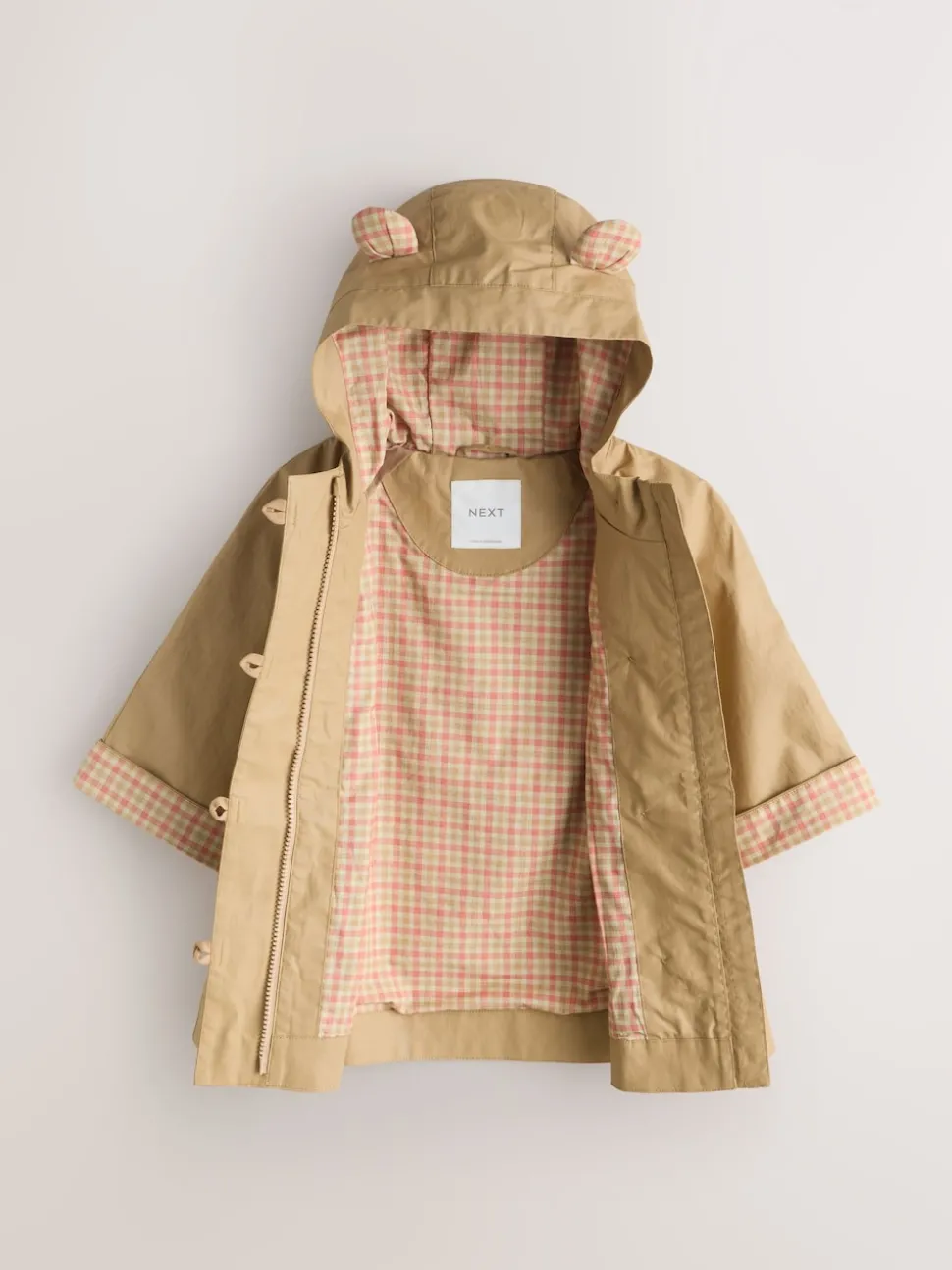 Stone Shower Resistant Hooded Trench Coat (3mths-7yrs)
