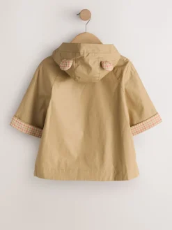 Stone Shower Resistant Hooded Trench Coat (3mths-7yrs)