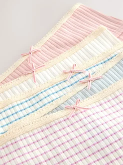 Stripe Pink Texture Hipsters 5 Pack (2-16yrs)