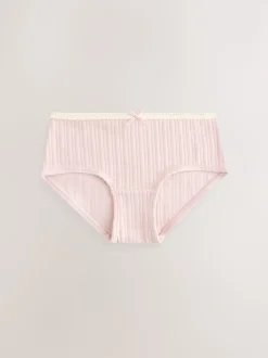 Stripe Pink Texture Hipsters 5 Pack (2-16yrs)
