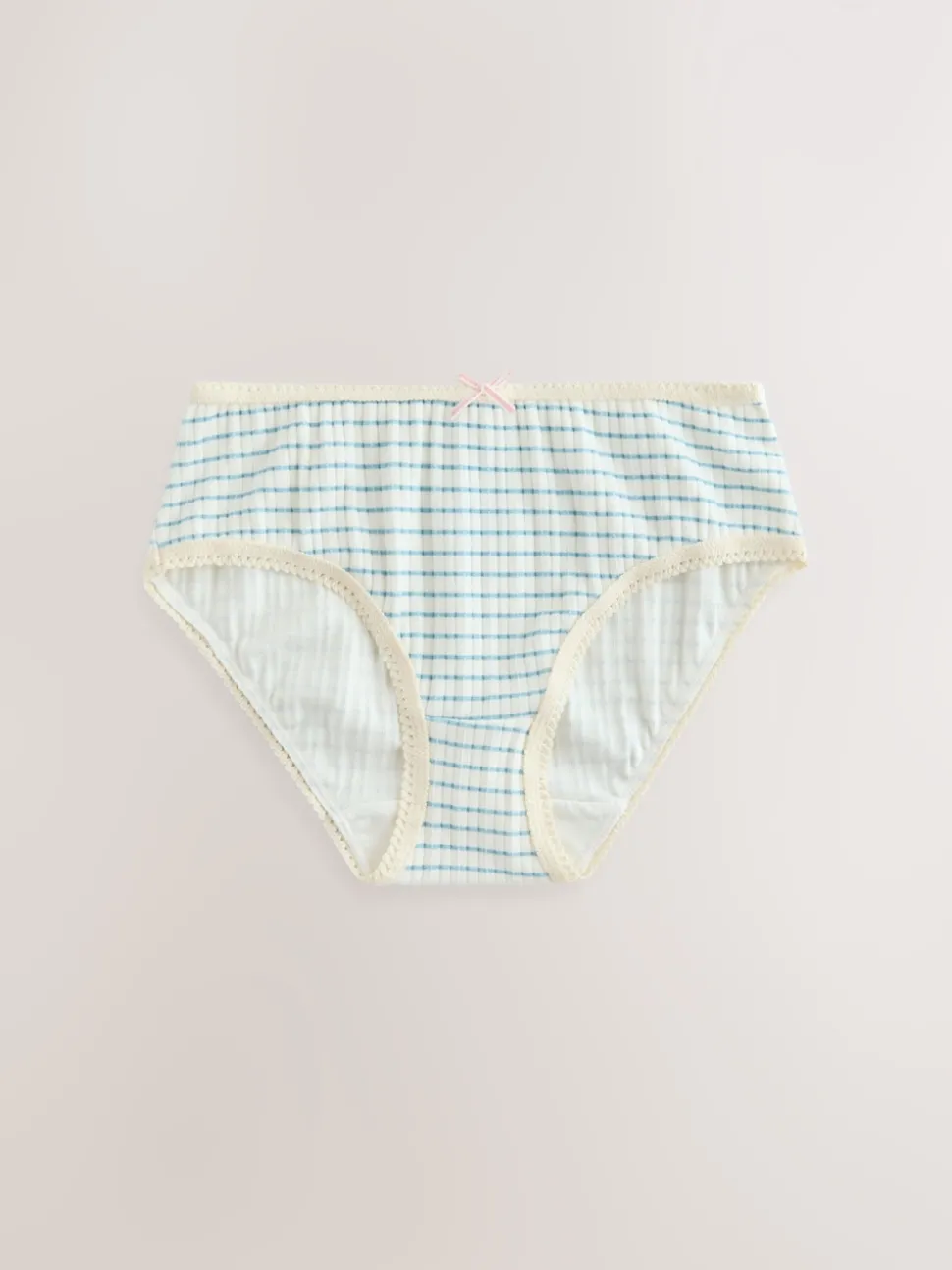 Stripe/Plain Texture Briefs 5 Pack (1.5-16yrs)