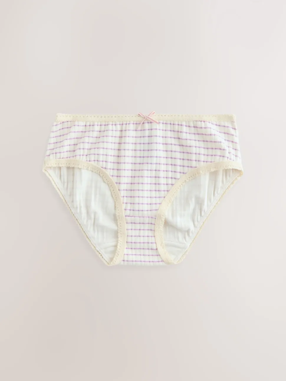 Stripe/Plain Texture Briefs 5 Pack (1.5-16yrs)